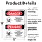 Signmission Pesticide Storage Hazardous Bilingual Danger Sign, Plastic, 12in W x 18in L, 2PK OS-2PACK-DS-P-1218-VS-1526 - alternate 7